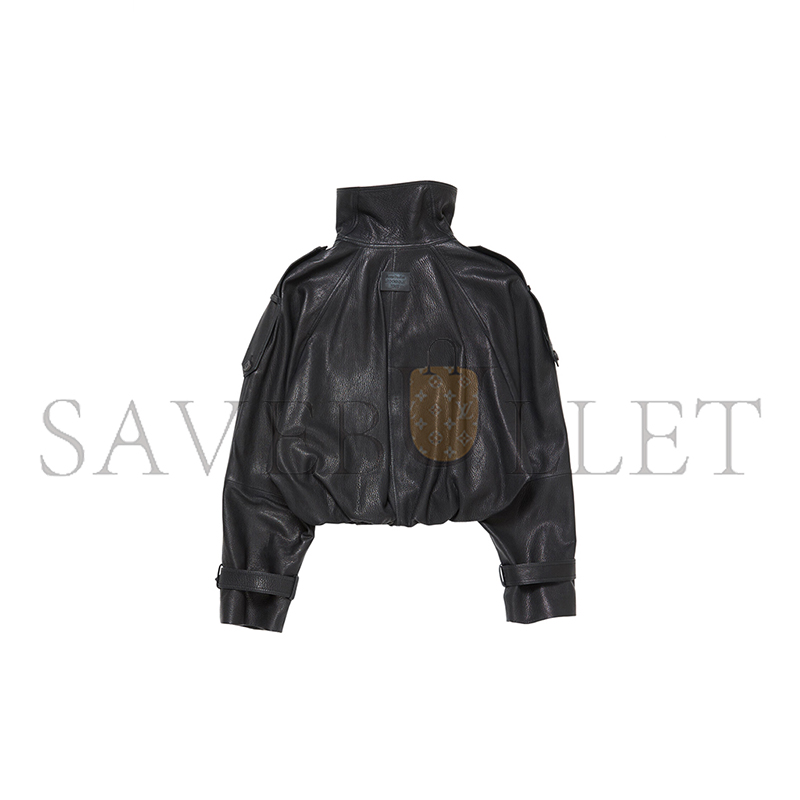 ACNE STUDIOS CROPPED LEATHER TRENCH COAT FN-WN-LEAT000445